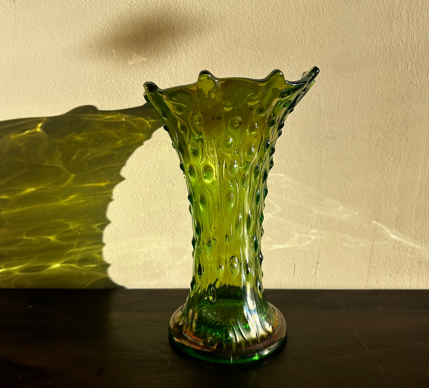 Norwood Tree Bark Green Vase