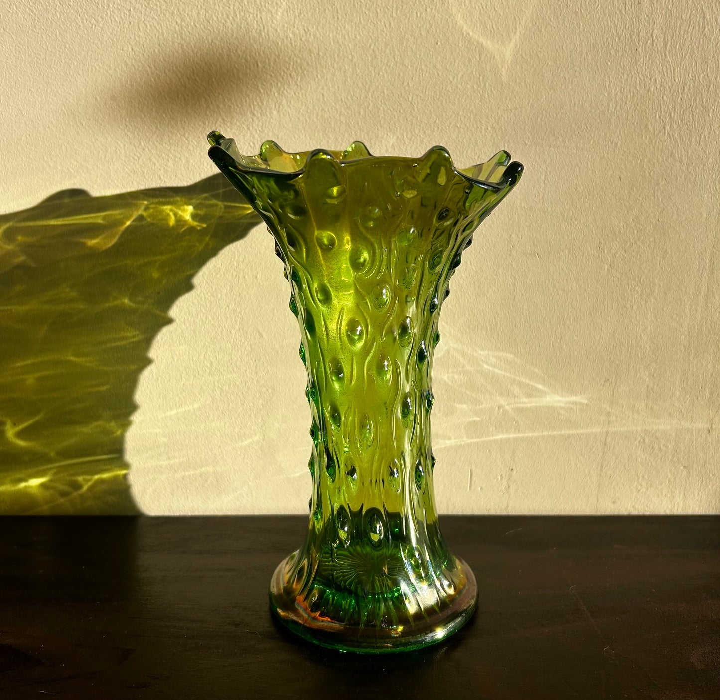 Norwood Tree Bark Green Vase