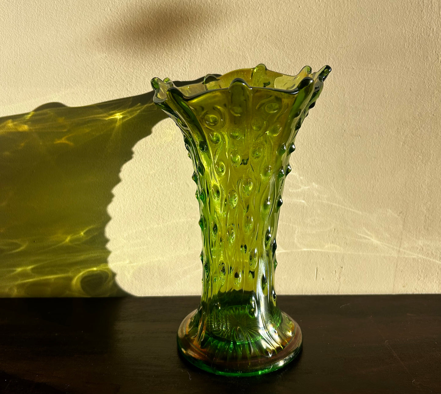 Norwood Tree Bark Green Vase