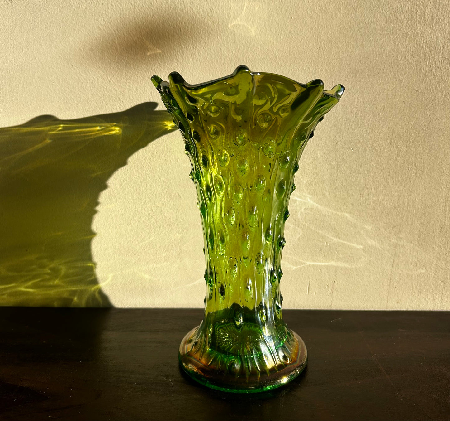 Norwood Tree Bark Green Vase